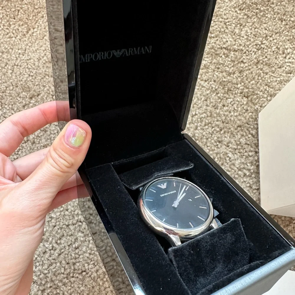Emporio Armani AR1692 Mens Black Luigi Watch